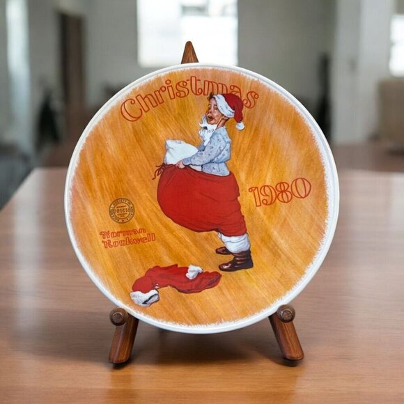 Norman Rockwell Other - 1980 Scotty Plays Santa Norman Rockwell Collector Plates